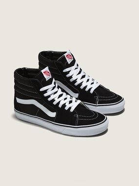 Vans Sk8-Hi Black and White High-Top Sneakers